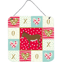 "Caroline's Treasures Cotentin Donkey Love Door Hanging Prints wall-decor, Multicolor"