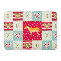 "Caroline's Treasures Turkmenian Kulan Donkey Love Machine Washable Memory Foam Mat doormats, Multicolor"
