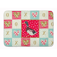 "Caroline's Treasures Rouen Duck Love Machine Washable Memory Foam Mat doormats, Multicolor"