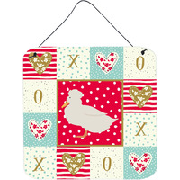 "Caroline's Treasures Crested Duck Love Door Hanging Prints wall-decor, Multicolor"