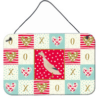 "Caroline's Treasures West Harlequin Duck Love Door Hanging Prints wall-decor, Multicolor"