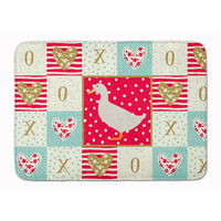 "Caroline's Treasures American Pekin Duck Love Machine Washable Memory Foam Mat doormats, Multicolor"