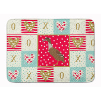 "Caroline's Treasures Dutch Hook Bill Duck Love Machine Washable Memory Foam Mat doormats, Multicolor"