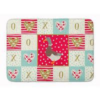 "Caroline's Treasures Saxony Sachsenente Duck Love Machine Washable Memory Foam Mat doormats, Multicolor"