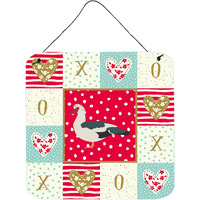 "Caroline's Treasures Muscovy Duck Love Door Hanging Prints wall-decor, Multicolor"