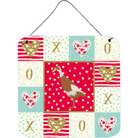 "Caroline's Treasures Indian Runner Duck Love Door Hanging Prints wall-decor, Multicolor"