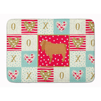 "Caroline's Treasures American Lamancha Goat Love Machine Washable Memory Foam Mat doormats, Multicolor"