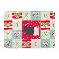 "Caroline's Treasures Welsh Black-Necked Goat Love Machine Washable Memory Foam Mat doormats, Multicolor"