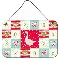 "Caroline's Treasures Embden Goose Love Door Hanging Prints wall-decor, Multicolor"