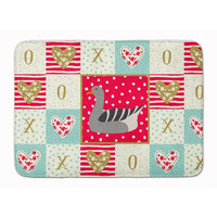 "Caroline's Treasures Pilgrim Goose Love Machine Washable Memory Foam Mat doormats, Multicolor"