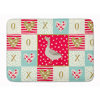"Caroline's Treasures Steinbacher Goose Love Machine Washable Memory Foam Mat doormats, Multicolor"