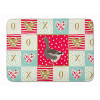 "Caroline's Treasures Toulouse Goose Love Machine Washable Memory Foam Mat doormats, Multicolor"