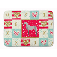"Caroline's Treasures Orlov Trotter Horse Love Machine Washable Memory Foam Mat doormats, Multicolor"