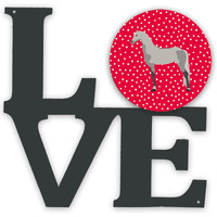 "Caroline's Treasures Orlov Trotter Horse Metal Artwork Love wall-decor, Multicolor"