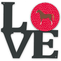 "Caroline's Treasures Hannoverian Horse Metal Artwork Love wall-decor, Multicolor"