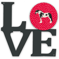 "Caroline's Treasures Cyldesdale Horse Metal Artwork Love wall-decor, Multicolor"