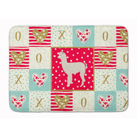"Caroline's Treasures Alpaca Love Machine Washable Memory Foam Mat doormats, Multicolor"