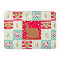 "Caroline's Treasures Alpaca Suri Love Machine Washable Memory Foam Mat doormats, Multicolor"