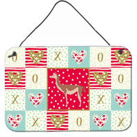 "Caroline's Treasures Guanaco Love Door Hanging Prints wall-decor, Multicolor"