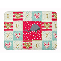 "Caroline's Treasures Rhea Love Machine Washable Memory Foam Mat doormats, Multicolor"