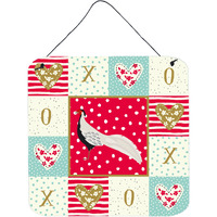 "Caroline's Treasures Silver Pheasant Love Door Hanging Prints wall-decor, Multicolor"