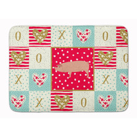 "Caroline's Treasures American Landrace Pig Love Machine Washable Memory Foam Mat doormats, Multicolor"