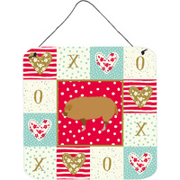 "Caroline's Treasures Hungarian Mangalica Pig Love Door Hanging Prints wall-decor, Multicolor"