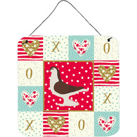 "Caroline's Treasures Large Pigeon Love Door Hanging Prints wall-decor, Multicolor"