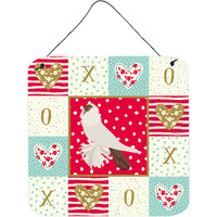 "Caroline's Treasures German Helmet Pigeon Love Door Hanging Prints wall-decor, Multicolor"