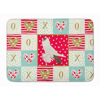 "Caroline's Treasures German Helmet Pigeon Love Machine Washable Memory Foam Mat doormats, Multicolor"