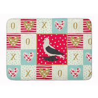 "Caroline's Treasures Saxon Fairy Swallow Pigeon Love Machine Washable Memory Foam Mat doormats, Multicolor"