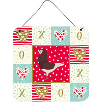 "Caroline's Treasures Capuchin Red Pigeon Love Door Hanging Prints wall-decor, Multicolor"
