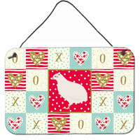 "Caroline's Treasures Texas Quail Love Door Hanging Prints wall-decor, Multicolor"