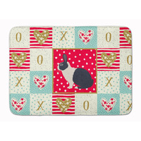 "Caroline's Treasures Dutch Rabbit Love Machine Washable Memory Foam Mat doormats, Multicolor"