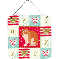 "Caroline's Treasures English Lop Rabbit Love Door Hanging Prints wall-decor, Multicolor"
