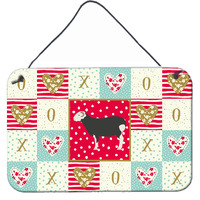 "Caroline's Treasures Herwick Sheep Love Door Hanging Prints wall-decor, Multicolor"