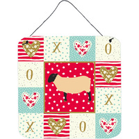 "Caroline's Treasures Suffolk Sheep Love Door Hanging Prints wall-decor, Multicolor"