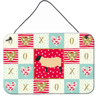 "Caroline's Treasures Suffolk Sheep Love Door Hanging Prints wall-decor, Multicolor"