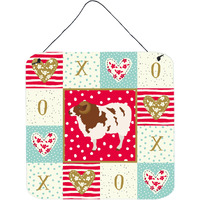 "Caroline's Treasures Jacob Sheep Love Door Hanging Prints wall-decor, Multicolor"