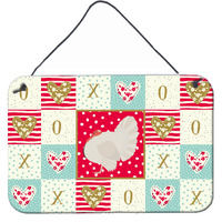 "Caroline's Treasures White Holland Turkey Love Door Hanging Prints wall-decor, Multicolor"