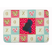 "Caroline's Treasures Norfolk Black Turkey Love Machine Washable Memory Foam Mat doormats, Multicolor"
