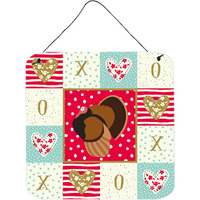 "Caroline's Treasures Bronze Turkey Love Door Hanging Prints wall-decor, Multicolor"