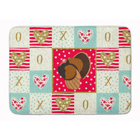 "Caroline's Treasures Bronze Turkey Love Machine Washable Memory Foam Mat doormats, Multicolor"