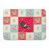 "Caroline's Treasures Marragansett Turkey Love Machine Washable Memory Foam Mat doormats, Multicolor"