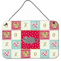 "Caroline's Treasures Agouti Chinchilla Love Door Hanging Prints wall-decor, Multicolor"