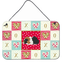"Caroline's Treasures Abyssinian Guinea Pig Love Door Hanging Prints wall-decor, Multicolor"