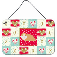 "Caroline's Treasures American Guinea Pig Love Door Hanging Prints wall-decor, Multicolor"
