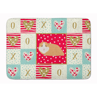 "Caroline's Treasures American Guinea Pig Love Machine Washable Memory Foam Mat doormats, Multicolor"