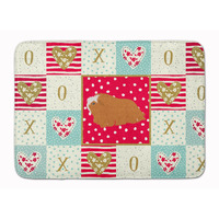 "Caroline's Treasures Peruvian Guinea Pig Love Machine Washable Memory Foam Mat doormats, Multicolor"