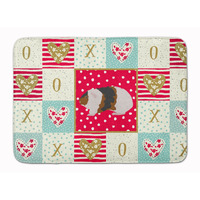 "Caroline's Treasures Teddy Guinea Pig Love Machine Washable Memory Foam Mat doormats, Multicolor"
